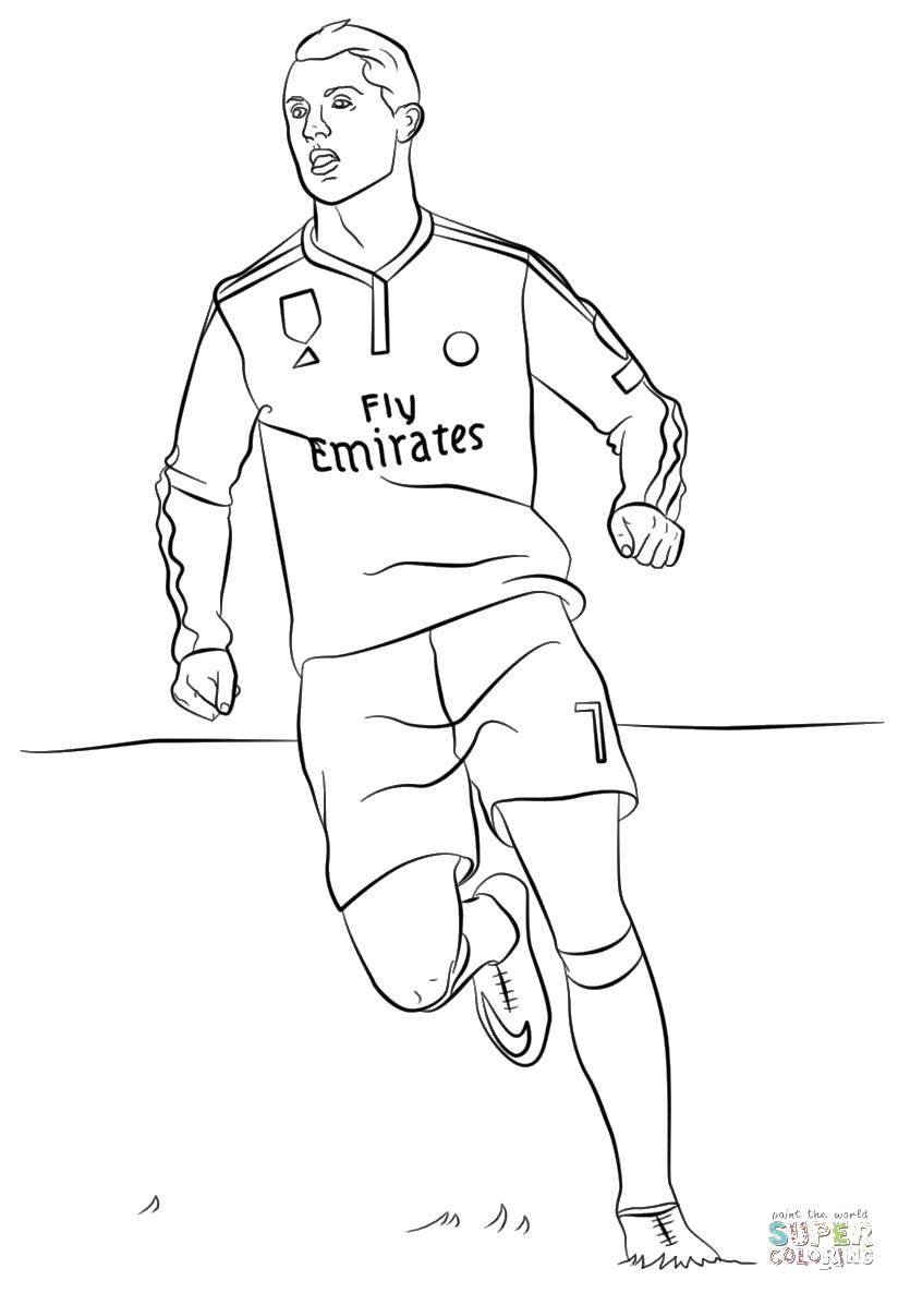 Coloring Ronaldo. Category coloring. Tags:  Celebrity.