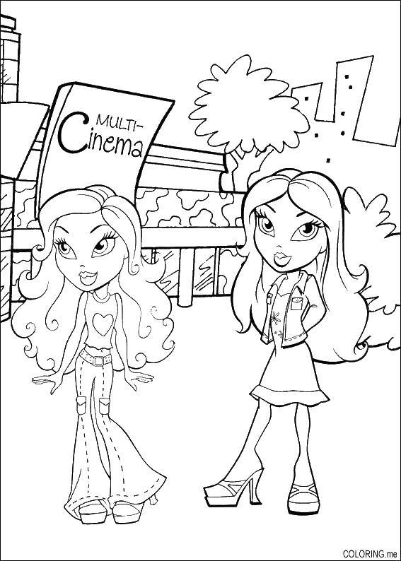 Coloring Bratz movie. Category coloring. Tags:  Doll, Bratz .