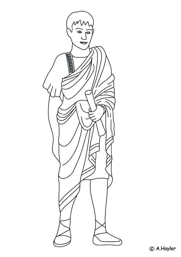 Coloring Ancient Roman. Category People. Tags:  Romans, Rome.