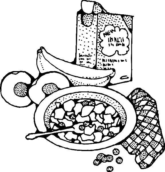 Coloring Healthy Breakfast. Category The food. Tags:  the food, Breakfast.
