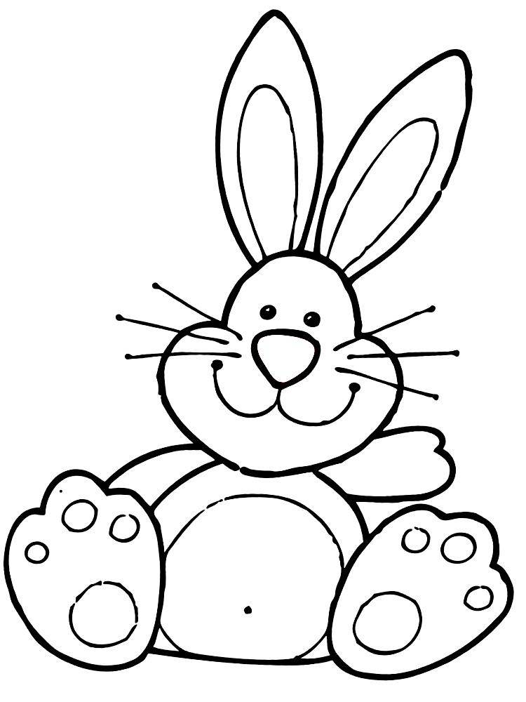 Название: Раскраска Рисунок заяц. Категория: домашние животные. Теги: заяц, кролик.