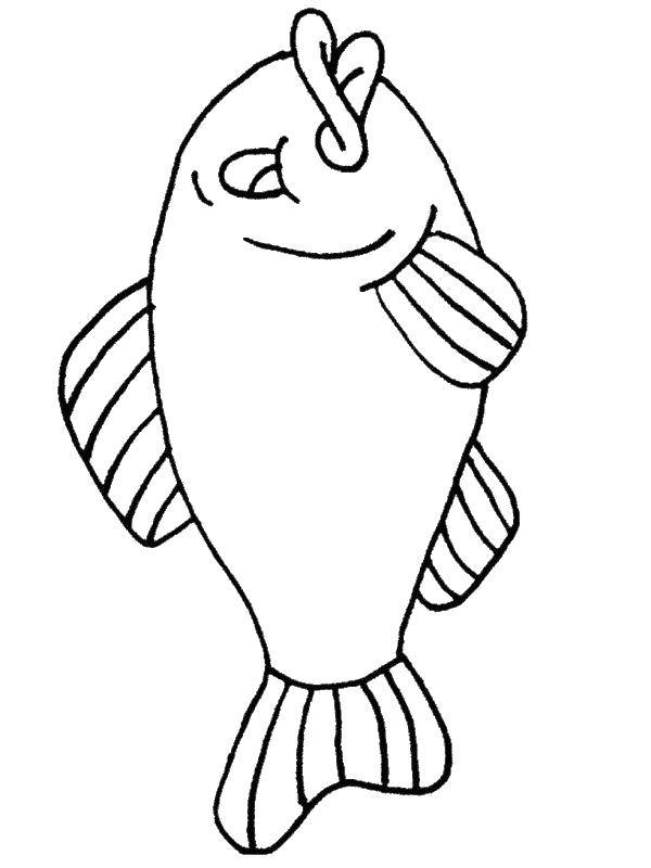 Название: Раскраска Рыба. Категория: Морские животные. Теги: морские жители, рыбы, рыбка.
