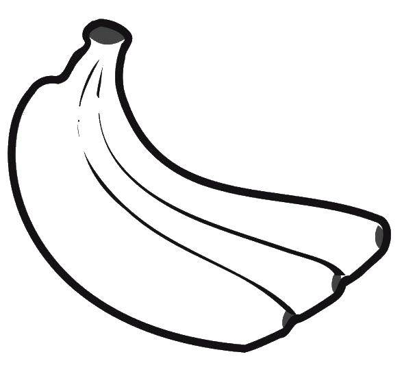 Название: Раскраска Три банана. Категория: Еда. Теги: фрукты.