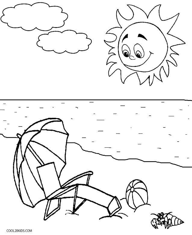 Опис: розмальовки  Сонечко дивиться на океан. Категорія: розмальовки. Теги:  Сонце, промені, радість.