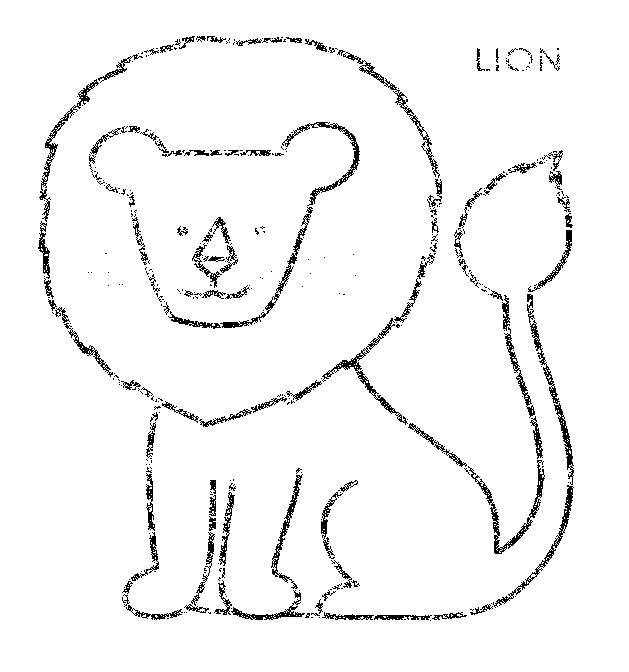 Coloring Lion in English. Category English. Tags:  English, lion.