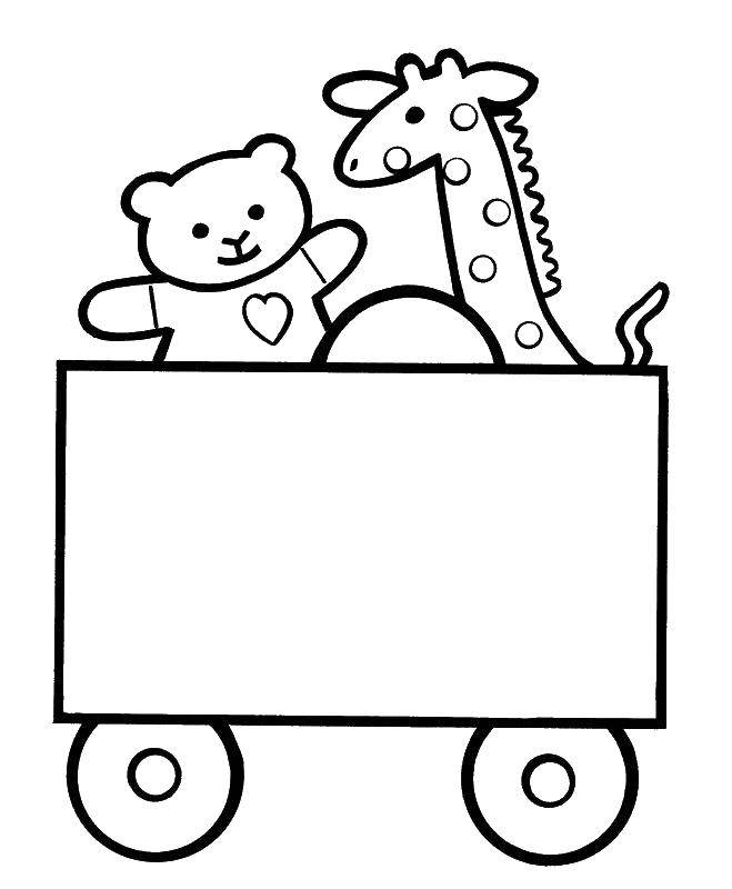 Coloring A lot of toys. Category coloring. Tags:  Toy, bear.
