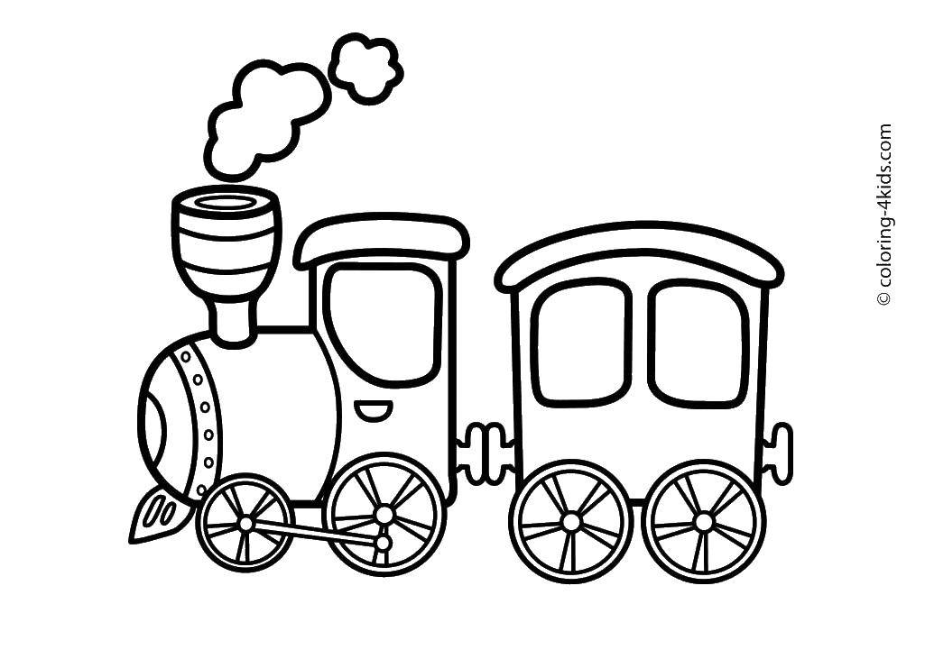 Coloring Train.. Category locomotive. Tags:  locomotive, trains.