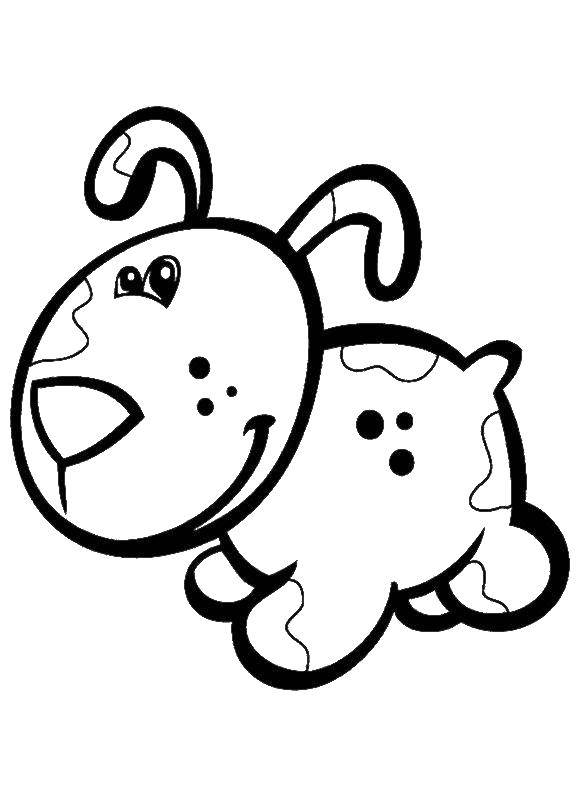 Coloring Doggie with the spots. Category dogs. Tags:  dogs, animals, dog.