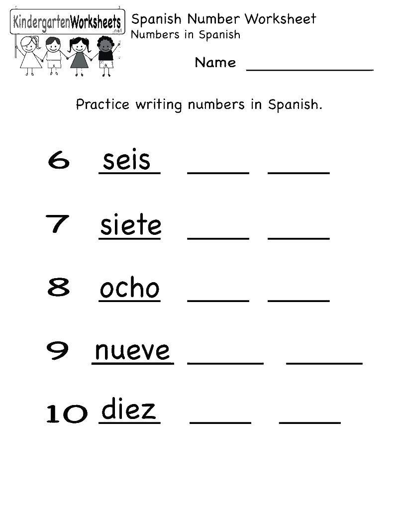 Coloring Numbers in Spanish. Category Spanish. Tags:  Spanish language, numbers.