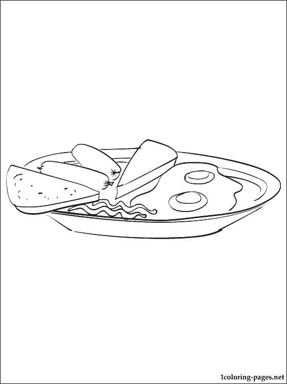 Coloring The morning Breakfast. Category The food. Tags:  the food.