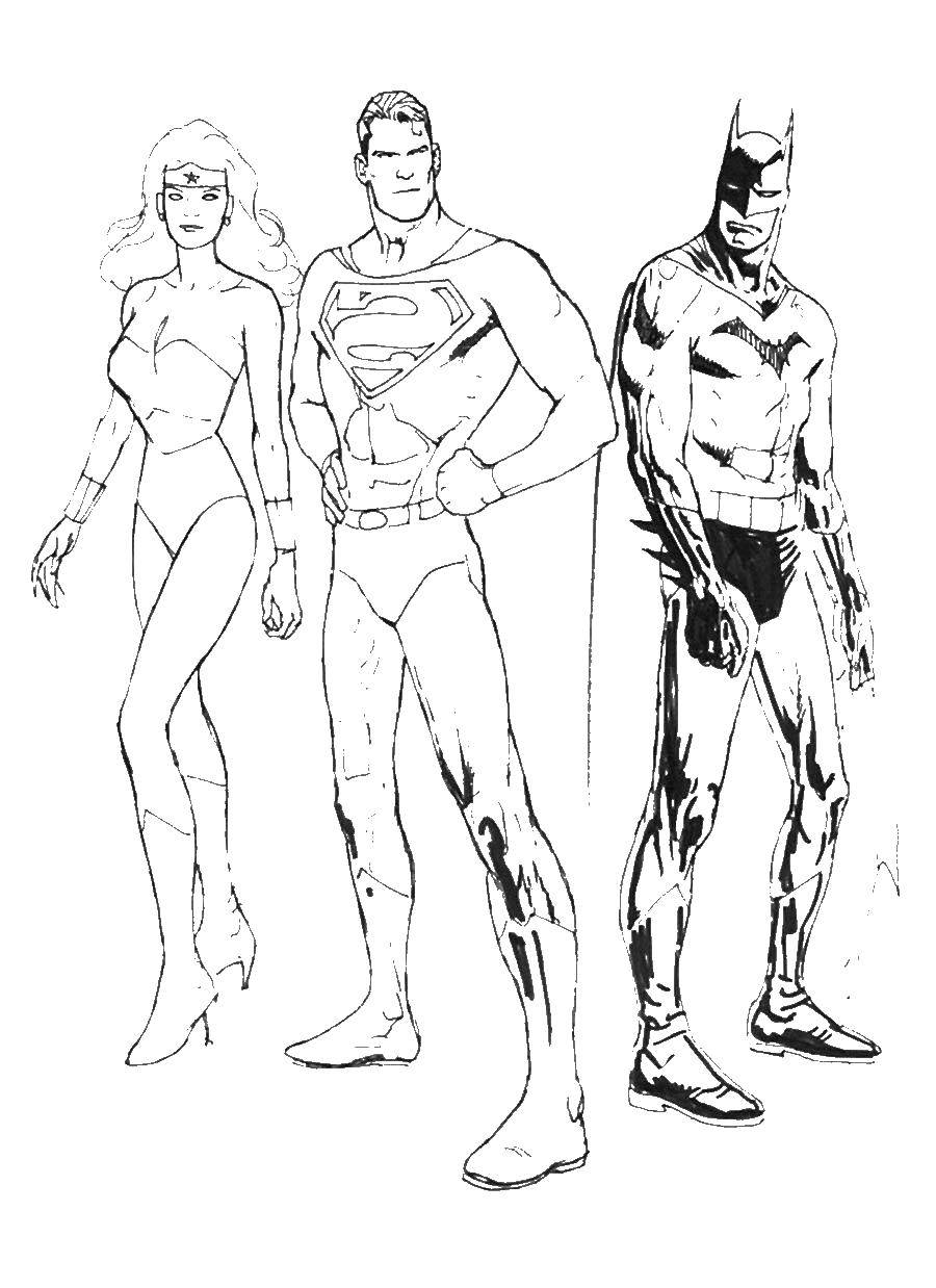 Coloring Batman vs. Superman. Category superheroes. Tags:  Batman, superheroes, Superman.