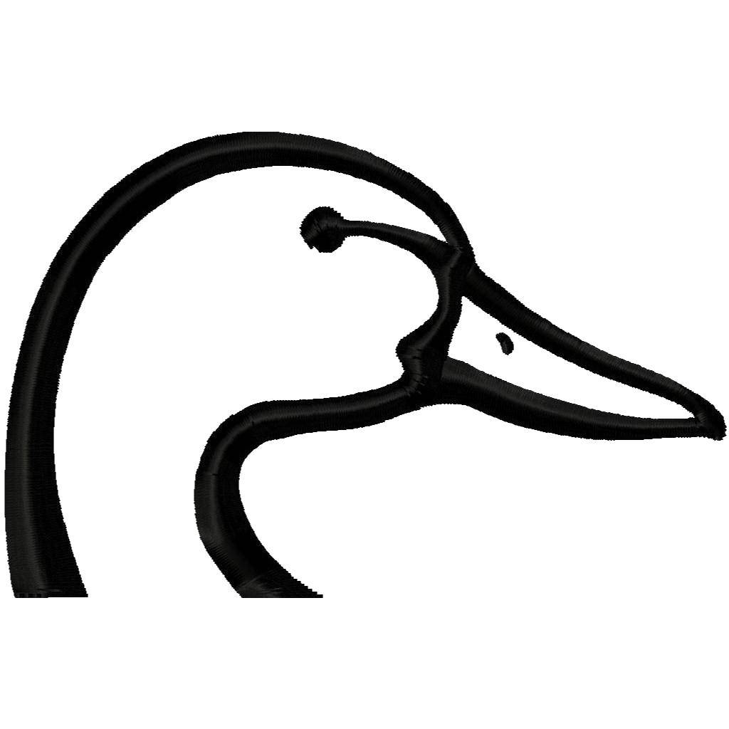 Название: Раскраска Голова лебеди. Категория: Контуры для вырезания птиц. Теги: Лебедь, птица.