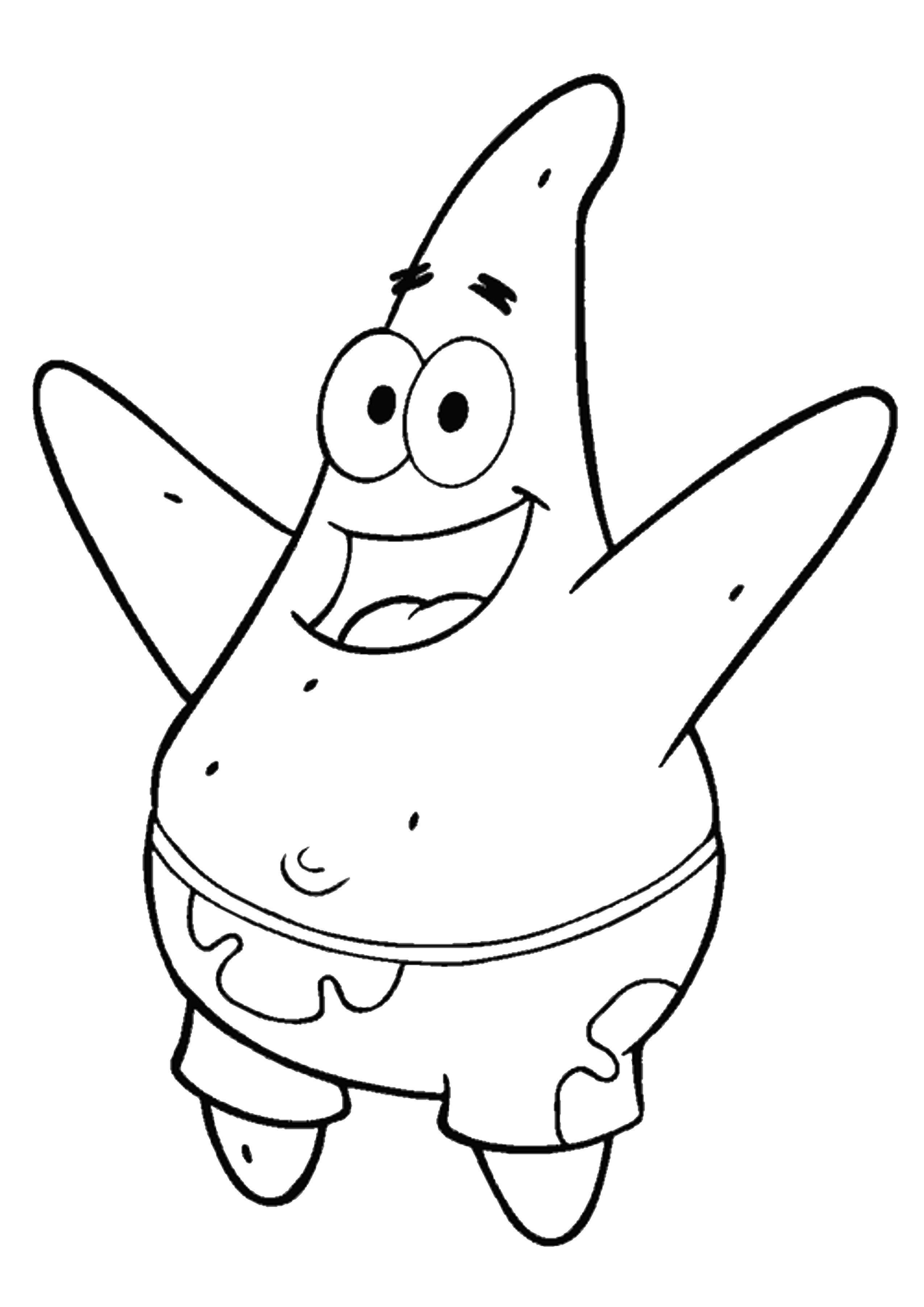 Coloring Patrick. Category Spongebob. Tags:  cartoon, Patrick, spongebob, cartoons.