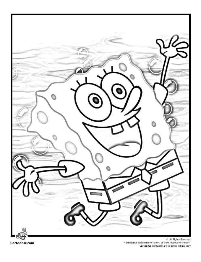 Coloring Jumping spongebob. Category Spongebob. Tags:  cartoons, , spongebob, spongebob.