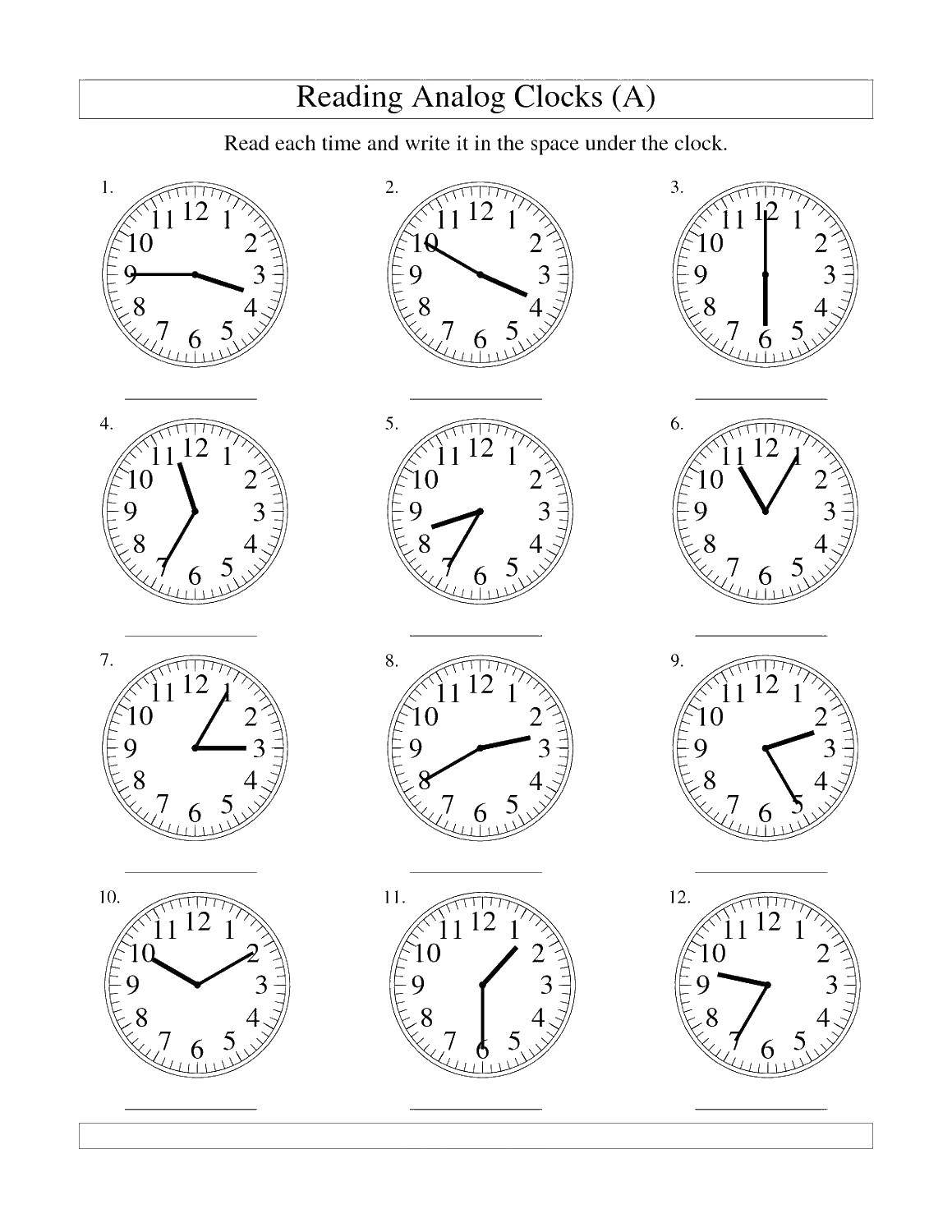 Coloring Different times. Category coloring. Tags:  time, clock.