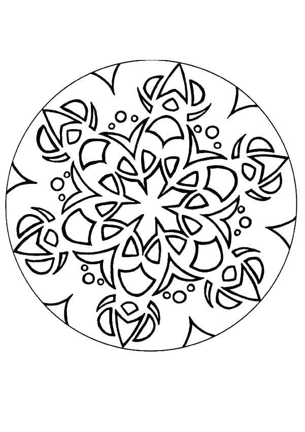Coloring Uzorchiki in a kaleidoscope. Category patterns. Tags:  patterns, uzorchiki, kaleidoscope.