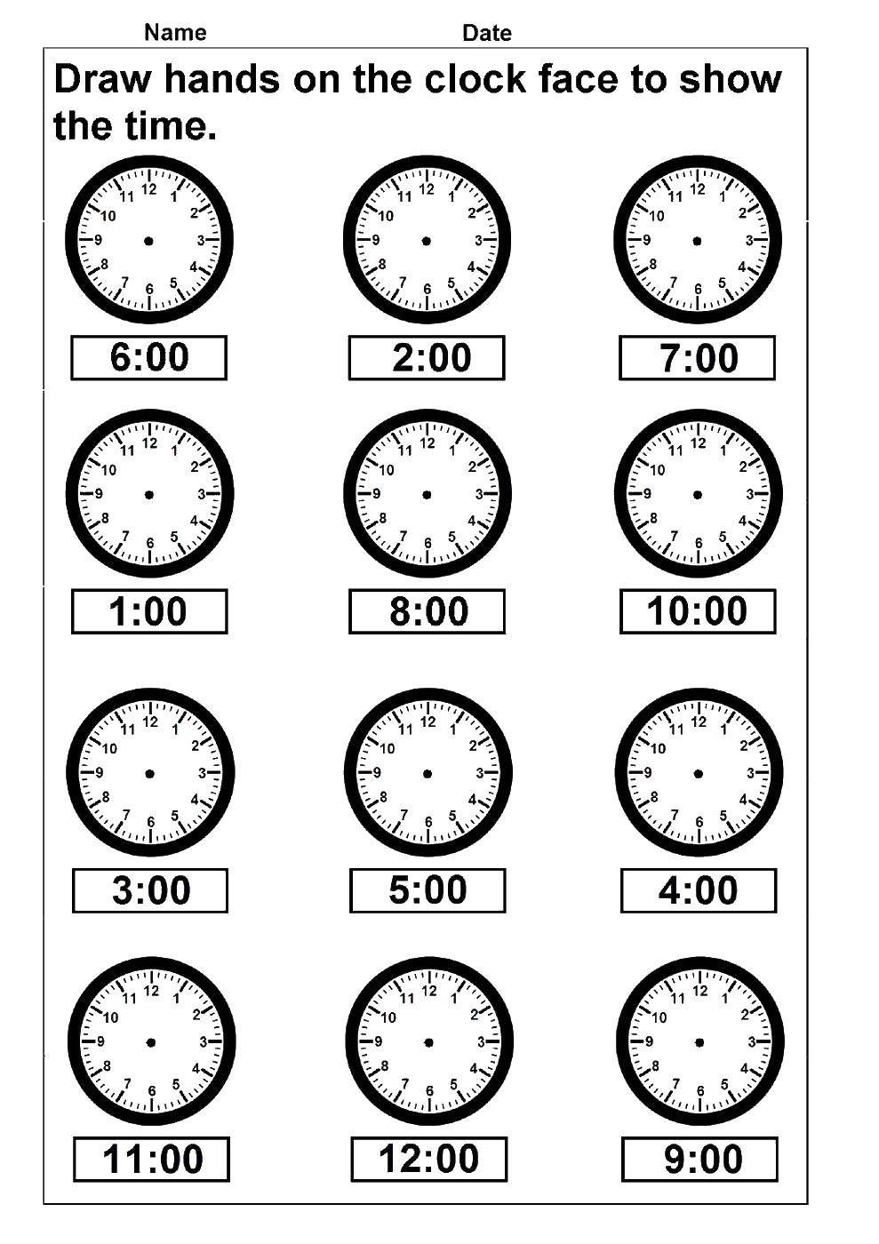 Название: Раскраска Время. Категория: раскраски. Теги: учим время, часы.