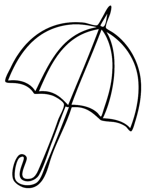 Coloring Umbrella. Category the objects. Tags:  items, umbrellas.