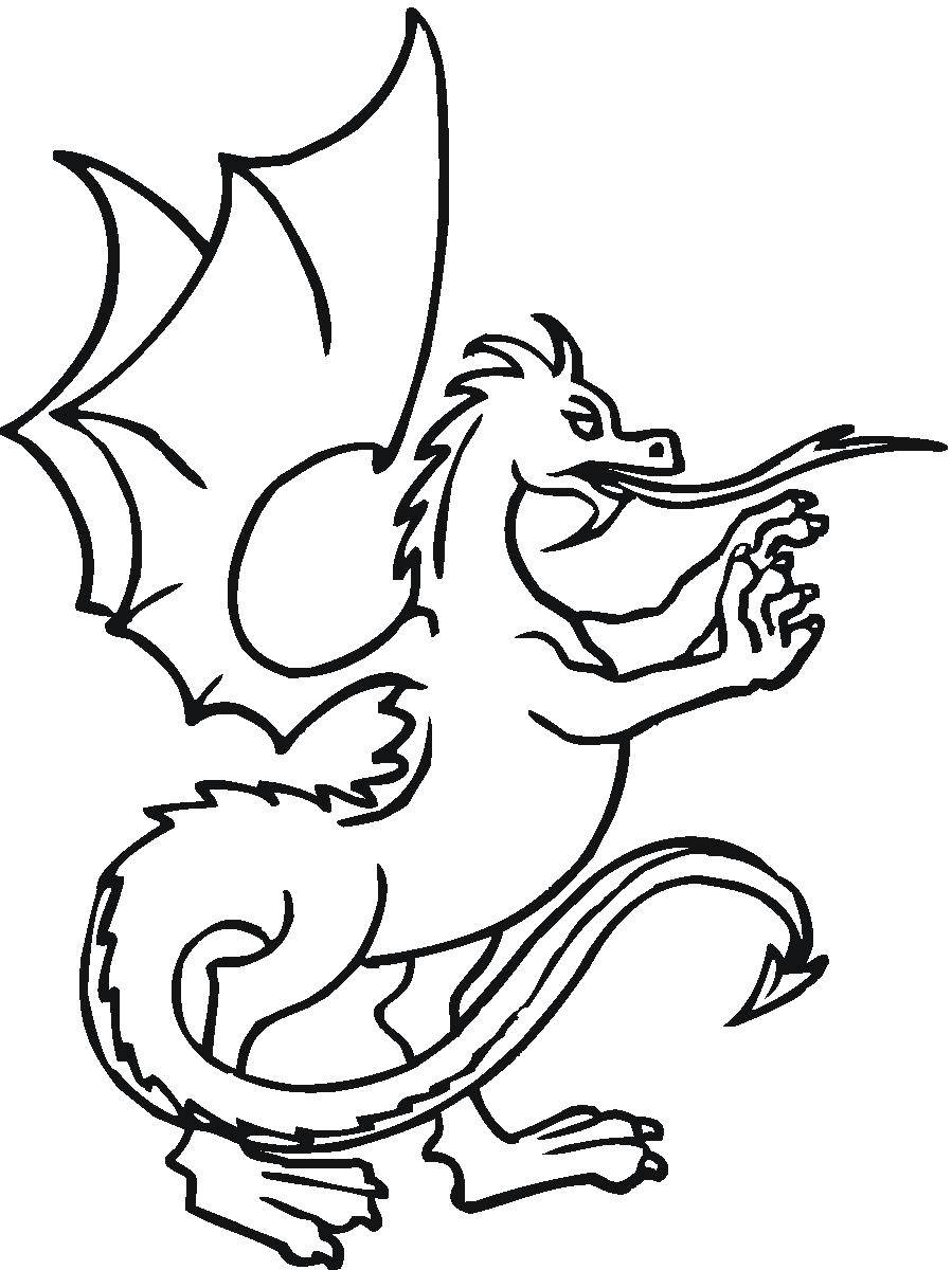 Опис: розмальовки  Подвійний язик дракона. Категорія: Дракони. Теги:  Дракони.