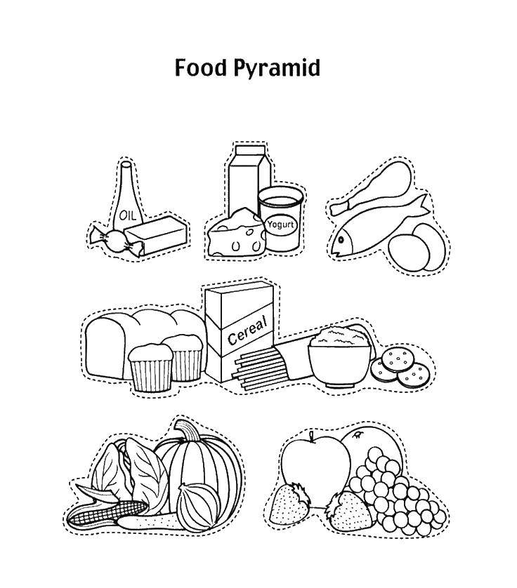 Опис: розмальовки  Різні продукти. Категорія: їжа. Теги:  їжа, продукти, їжа.