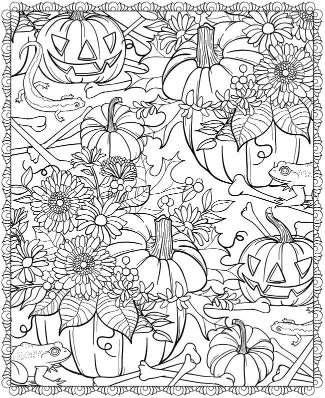 Опис: розмальовки  Гарбуза на хеллоуїн і квітки. Категорія: Хеллоуїн. Теги:  Хеллоуїн, гарбуз.