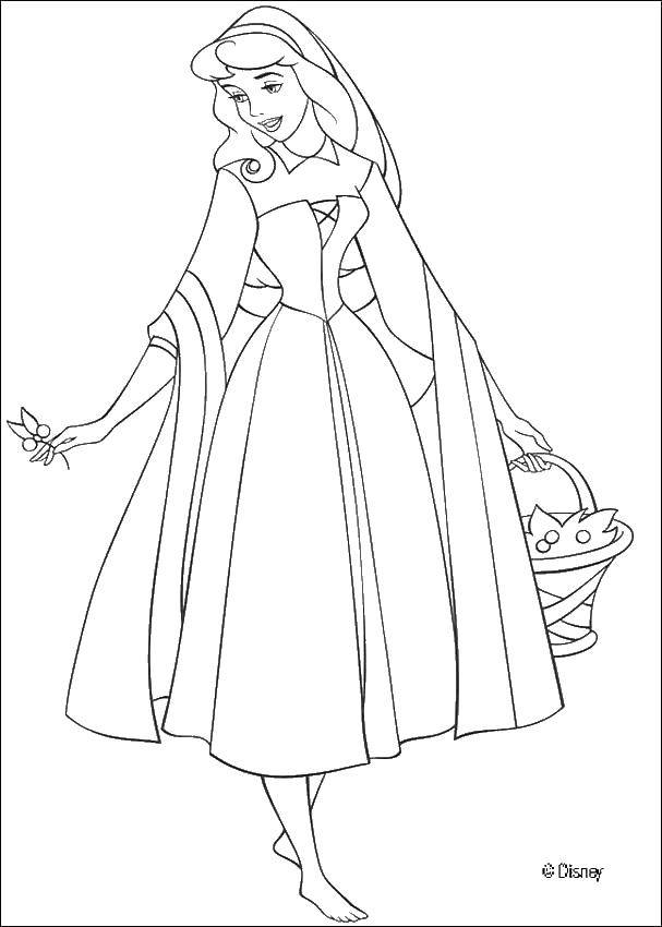 Coloring Disney girl. Category Disney coloring pages. Tags:  Disney, Princess.