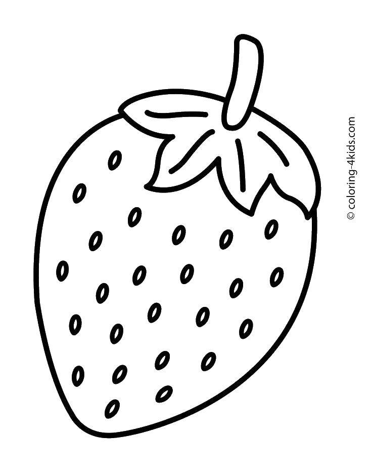 Coloring Strawberry. Category berries. Tags:  berries, strawberries.