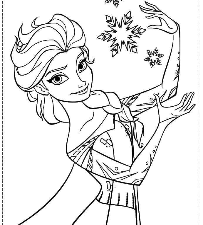 Coloring Princess Elsa. Category coloring cold heart. Tags:  Princess , Elsa.