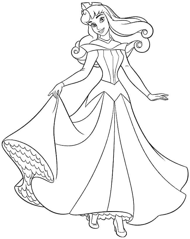 Coloring Sleeping beauty. Category Disney coloring pages. Tags:  Disney, Aurora.