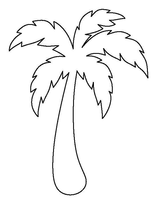 Coloring Tropical palm tree. Category tree. Tags:  trees, palms, trunk.