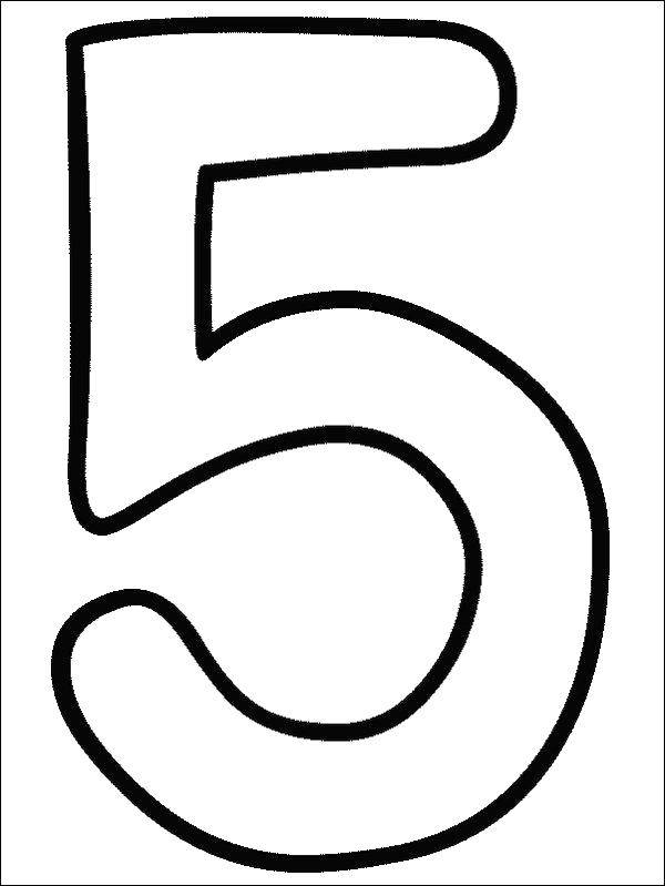 Coloring Figure 5. Category Numbers. Tags:  numbers, numbers, 5.