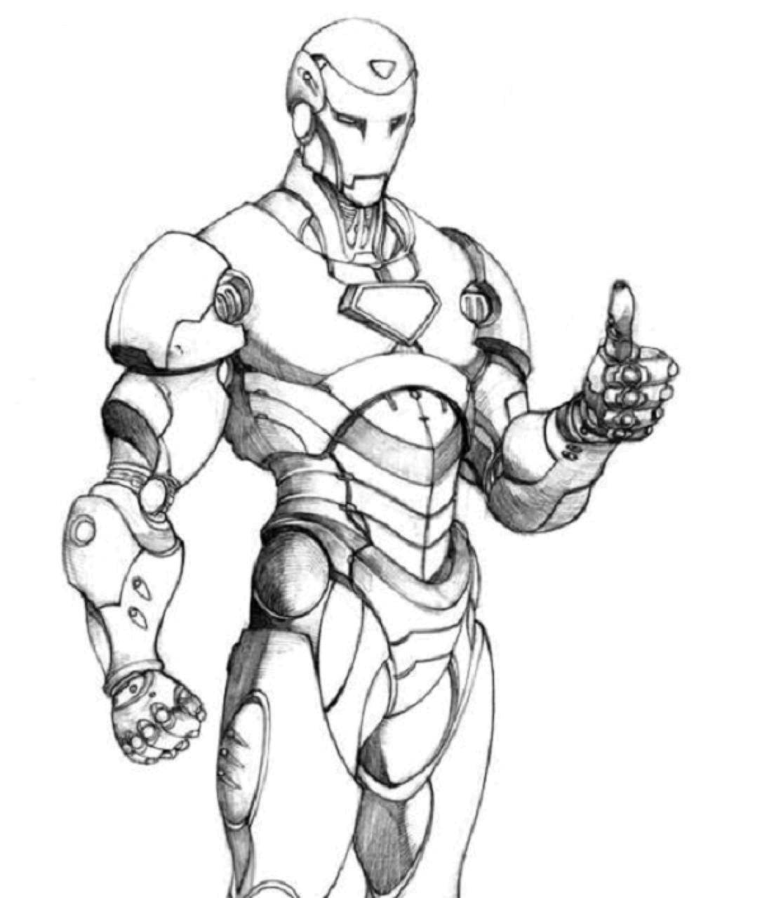 Coloring Iron man. Category For boys . Tags:  for boys, superheroes, iron man.