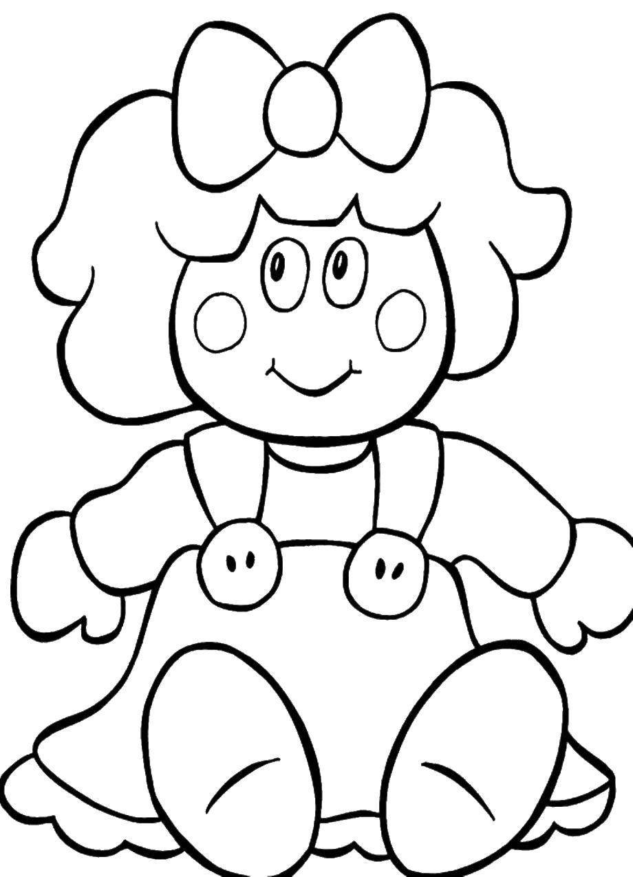 Coloring Baby doll. Category toy. Tags:  Games, doll.
