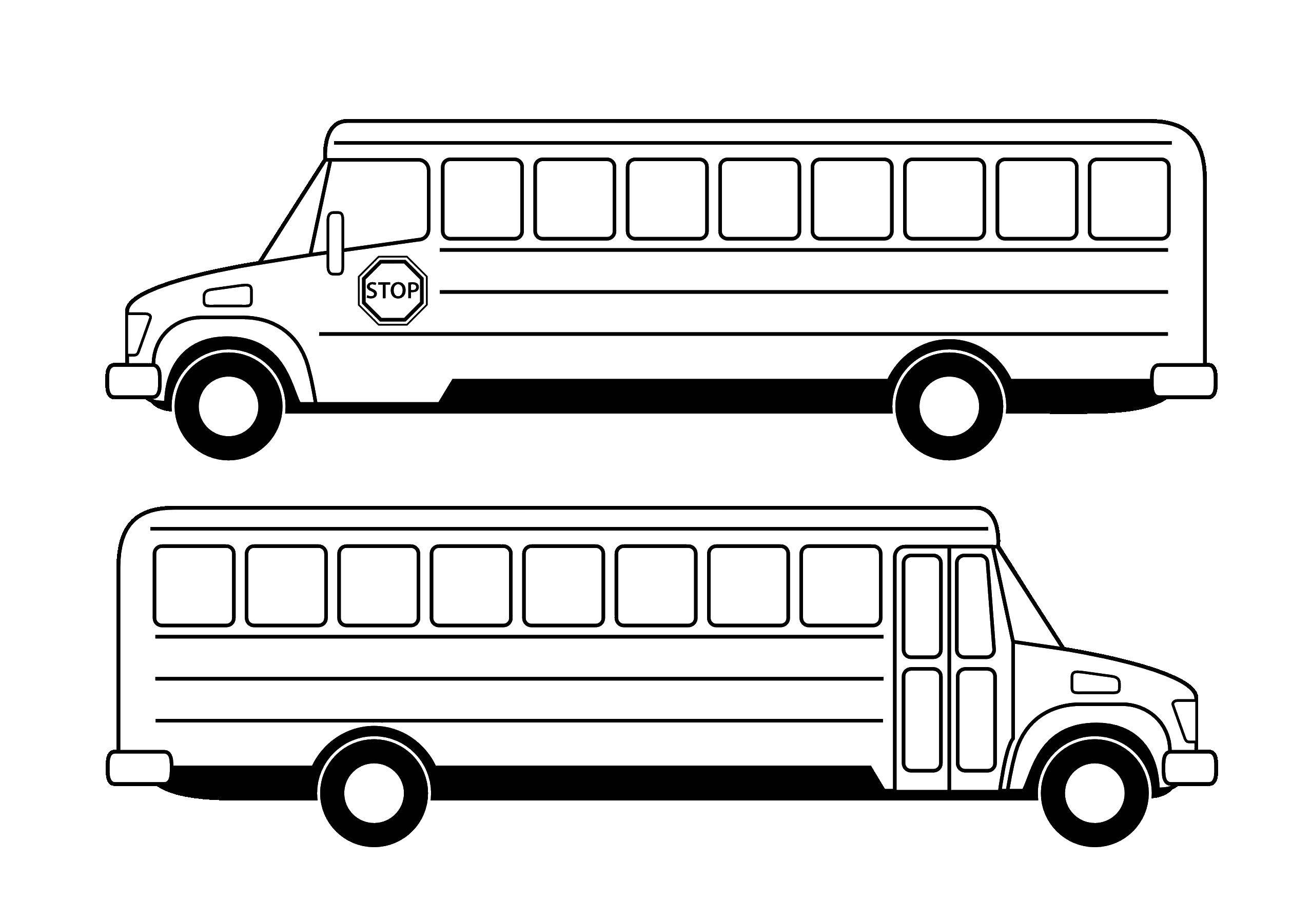 Розмальовки  Шкільний автобусик. Завантажити розмальовку Транспорт, машина.  Роздрукувати ,транспорт,