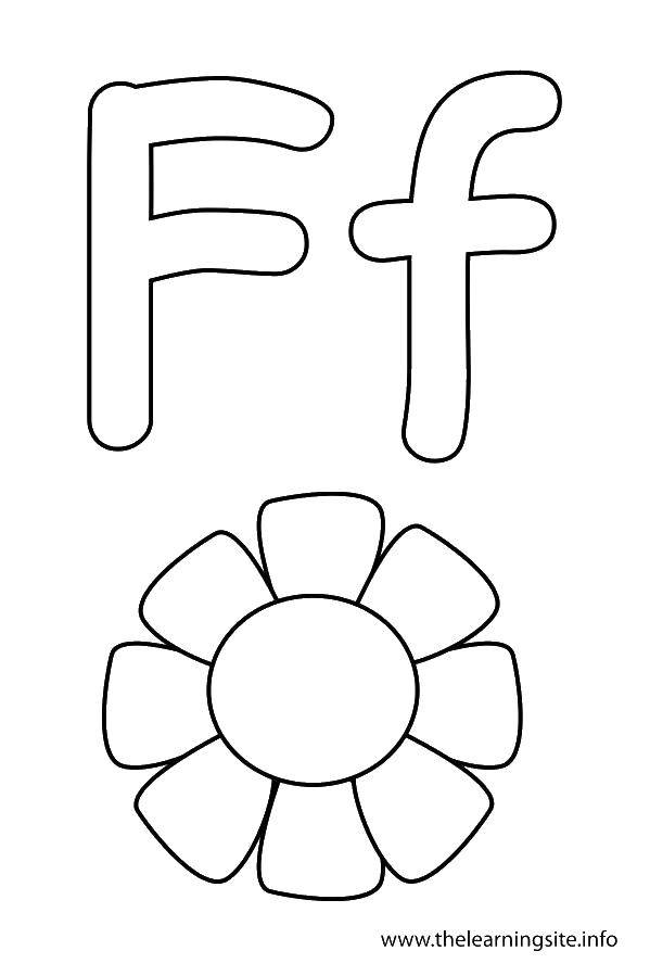 Розмальовки  Квітка ц. Завантажити розмальовку Алфавіт, букви, слова.  Роздрукувати ,Англійська,
