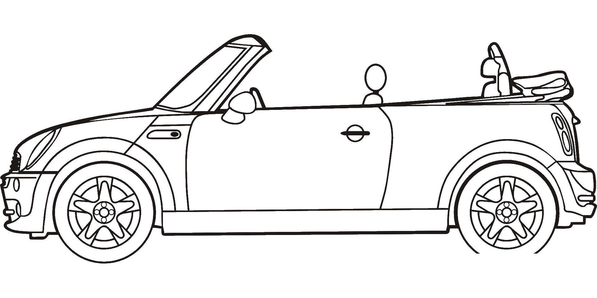 Coloring Convertible. Category machine . Tags:  convertible, cars.