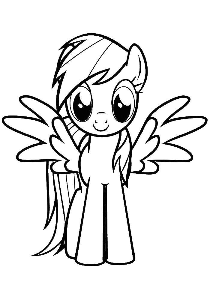 Coloring Winged ponies. Category Ponies. Tags:  Pony, My little pony .
