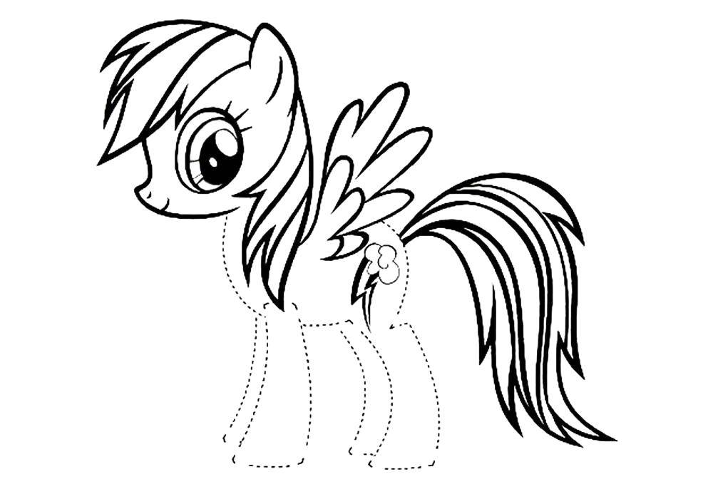 Coloring Trace the outline and paint the pony. Category Ponies. Tags:  Pony, My little pony .