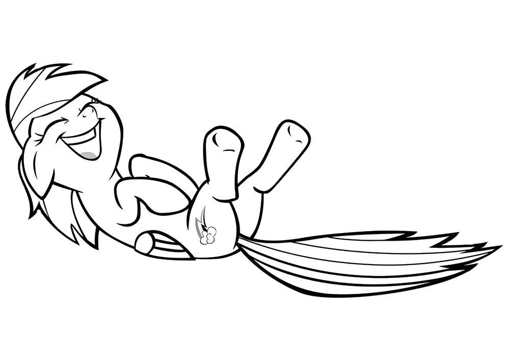 Coloring Pony laughs. Category Ponies. Tags:  Pony, My little pony .