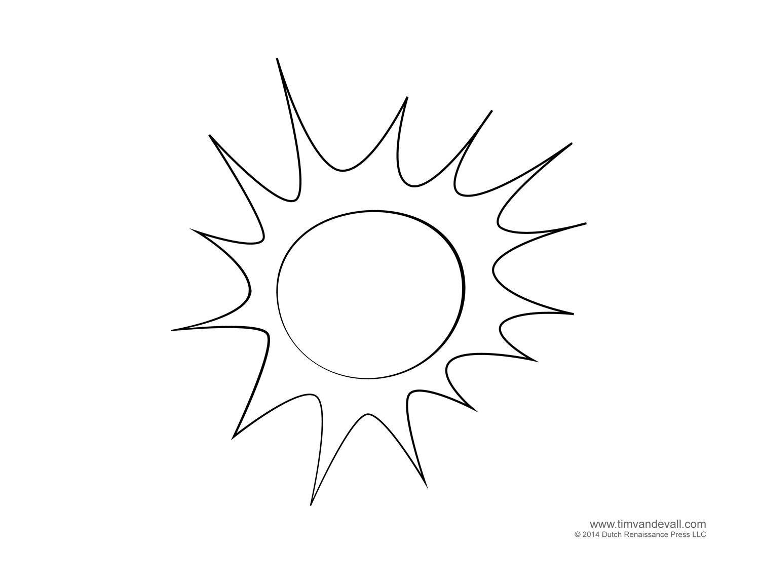 Название: Раскраска Яркое сияние солнца. Категория: Солнце. Теги: Солнце, лучи, радость.