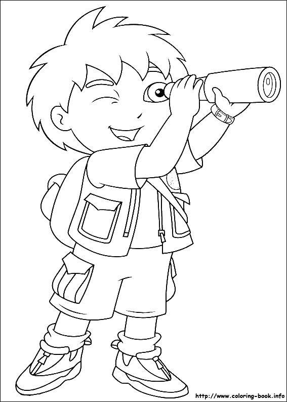 Coloring Diego. Category Cartoon character. Tags:  Cartoon character, Diego.