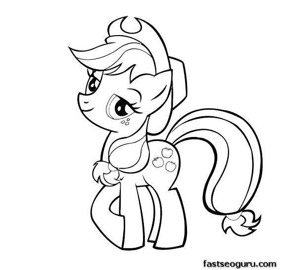 Название: Раскраска Ковбой, пони. Категория: мой маленький пони. Теги: Пони, My little pony .