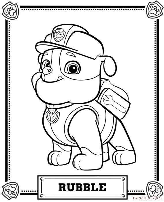 Coloring The guy is very strong. Category paw patrol. Tags:  Paw patrol.