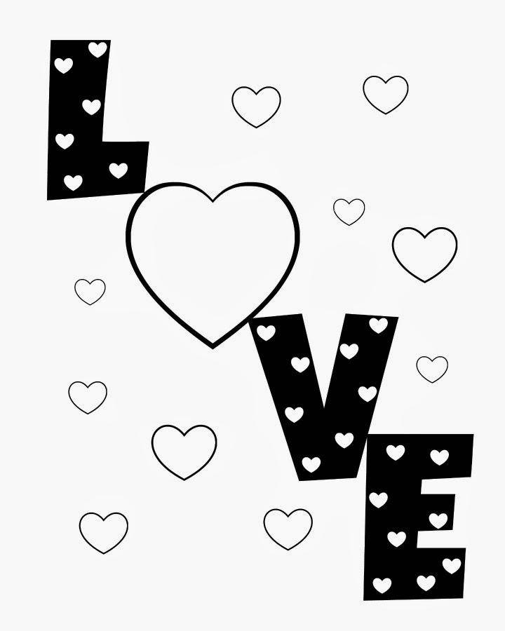 Название: Раскраска Любовь♥♥♥. Категория: Я тебя люблю. Теги: День Святого Валентина, любовь, сердце.