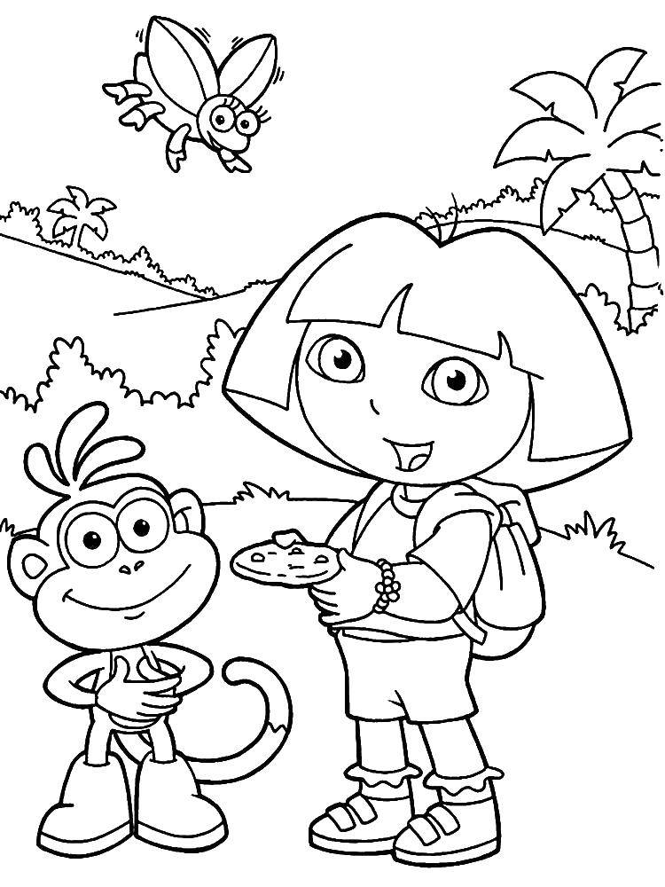 Coloring Cookies from Dasha. Category Dasha traveler. Tags:  Cartoon character.
