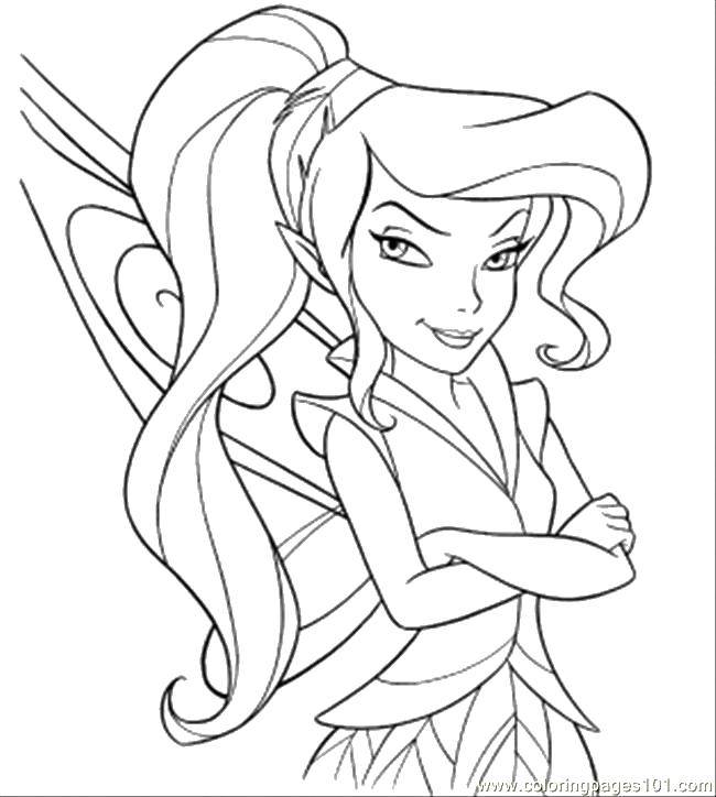 Coloring Aggressive vidia. Category Disney coloring pages. Tags:  Fairy, forest, fairy tale.