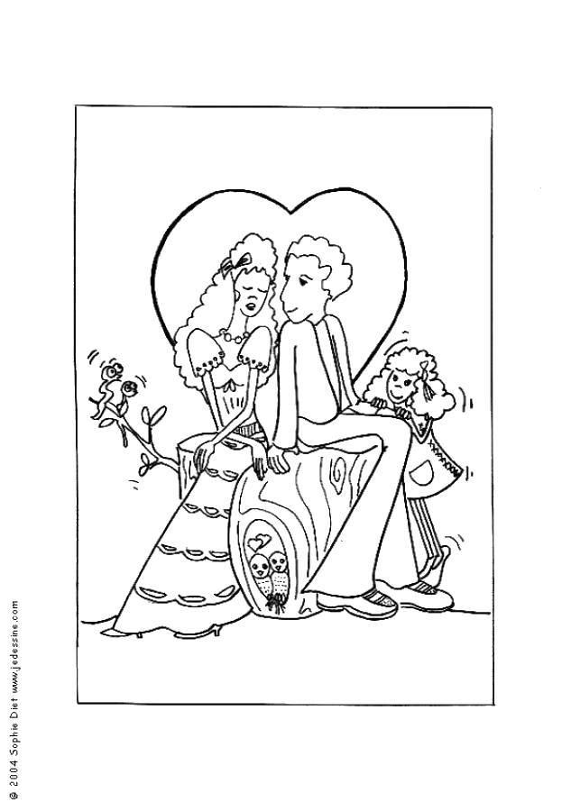 Coloring Family members love each other. Category Family. Tags:  Family, parents, children.