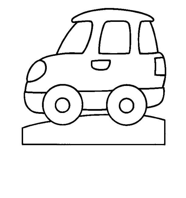 Coloring Toy car. Category toy. Tags:  toy, machine.
