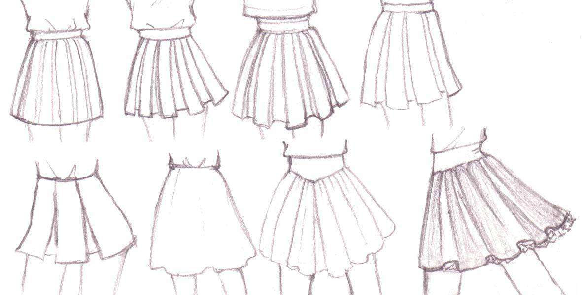 Coloring Skirts. Category skirt. Tags:  clothing, skirts.