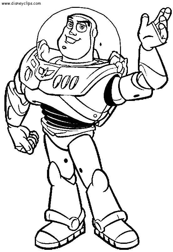 Coloring Buzz Lightyear robot. Category toy story. Tags:  Cartoon character, toy Story.